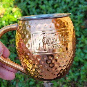 Ketel One Vodka Copper Moscow Mule Mugs Hammered Finish Notel Distiller